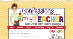 Desktop Screenshot of confessionsofatinyteacher.com